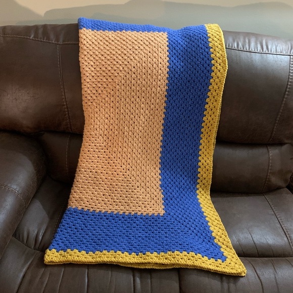 Granny Square Blanket, 52 inches x 52 inches - Picture 6 of 8